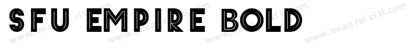 SFU Empire Bold字体转换